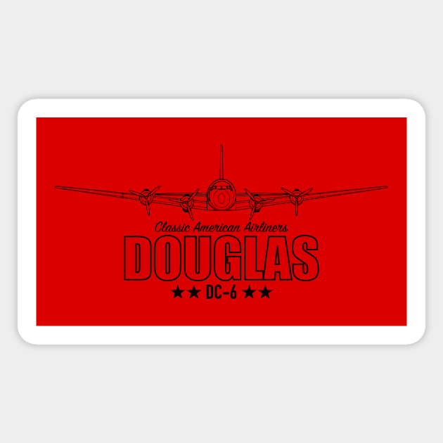 Douglas DC-6 Sticker by Tailgunnerstudios